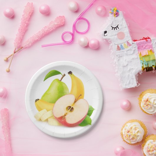 Verse vruchten papieren bordje (Feest)