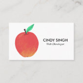 VERSE VRUCHTEN: voorbeelden van appelen Visitekaartje (Voorkant)