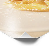 Verse wafel met fruit foto afdruk (Hoek)