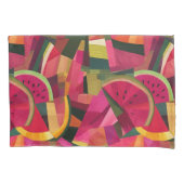 Verse Watermeloen Patch Abstracte Design Shams Kussensloop (Voorkant-Links)
