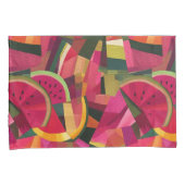 Verse Watermeloen Patch Abstracte Design Shams Kussensloop (Voorkant-Rechts)