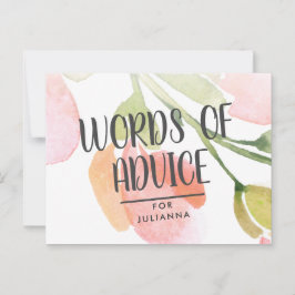 Verse Waterverf Blooms Vrijgezellenfeest Advice Ka Advieskaart
