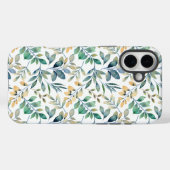 Verse Waterverf Groen en Geel Blad Patroon Case-Mate iPhone Case (Achterkant (horizontaal))