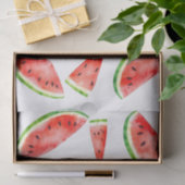 Verse Waterverf Watermeloen op Witte Achtergrond Tissuepapier (Geschenk)