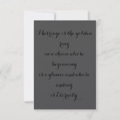  VERSE WEDDING INVITATIE KAART (Achterkant)