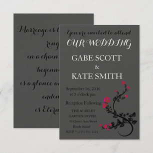 VERSE WEDDING INVITATIE KAART