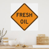Verse wegwijzer voor olie poster (Keuken)