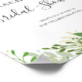 Verse Welkom Bord Bruiloftsshower met verse citroe Poster (Hoek)