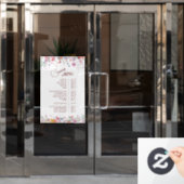 Verse Wildbloemen Diensten Menu Raamsticker (Kantoordeur)
