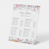 Verse Wildbloemen prijslijst voetstuk teken Reclamebord Met Voetstuk (Voorkant)