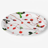 Verse wilde aardbeien papieren bordje (Gekanteld)