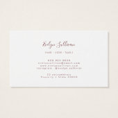 Verse wilde bloemen loyaliteitskaart visitekaartje (Achterkant)