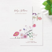 Verse wilde bloemen oorbel display kaart (Bureau)