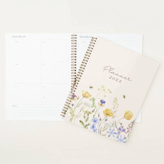 verse wilde bloemen, planner (Display)
