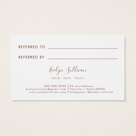 Verse wilde bloemen verwijzingskaart visitekaartje (Achterkant)