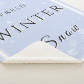 Verse Winter Sneeuw met Sneeuwman en Sneeuw Sherpa Deken (3/4)