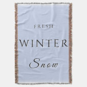 verse wintersneeuw deken (Voorkant Verticaal)