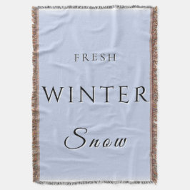 verse wintersneeuw deken