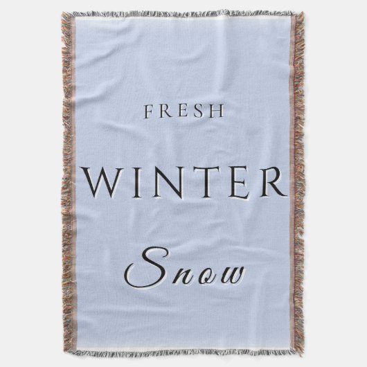 verse wintersneeuw deken (Voorkant Verticaal)