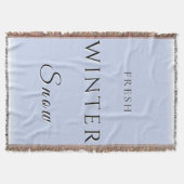 verse wintersneeuw deken (Voorkant)