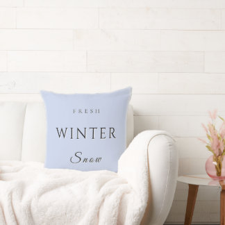 verse wintersneeuw kussen