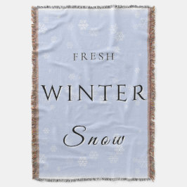 Verse wintersneeuw met sneeuw deken
