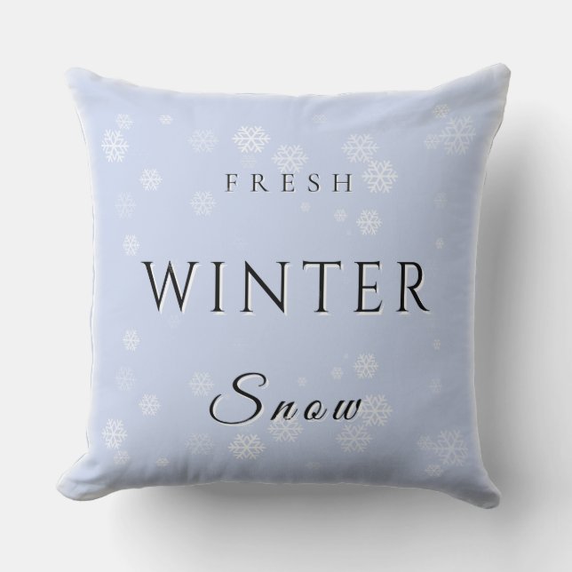 Verse wintersneeuw met sneeuw kussen (Voorkant)