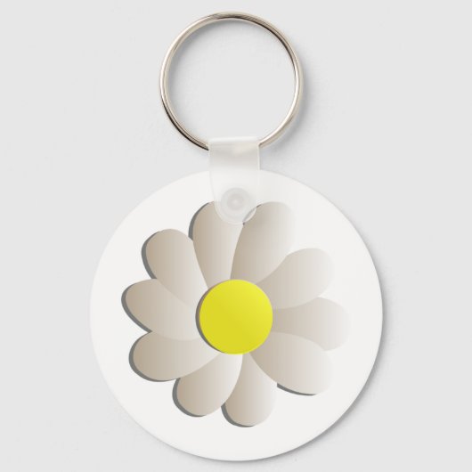 VERSE WIT-DAISY-STROOM, SPRINGTIJDSTROOM SLEUTELHANGER (Voorkant)