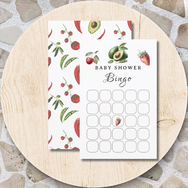 Verse Witte Boerderij Baby shower Bingo Game Kaart (Creator heeft geüpload)