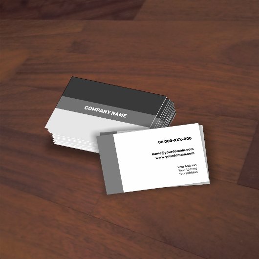 Verse witte hedendaagse transparantie visitekaartje