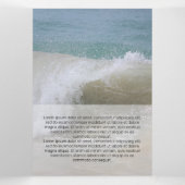 Verse witte moderne transparantie drieluik kaart (Binnenkant midden)