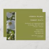 verse witte tuinbloem kaart (Voorkant / Achterkant)