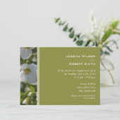 verse witte tuinbloem kaart (Staand voorkant)