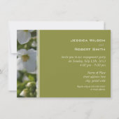 verse witte tuinbloem kaart (Voorkant)