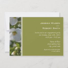 verse witte tuinbloem kaart