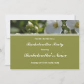 verse witte tuinbloemen bachelorettee kaart (Voorkant)