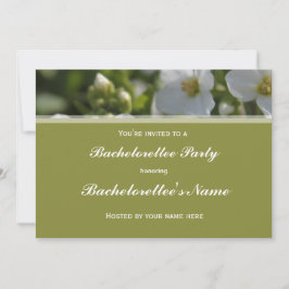 verse witte tuinbloemen bachelorettee kaart