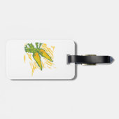 Verse Wortel Kleurrijke Plantaardige Kunst Bagagelabel (Achterkant horizontaal)