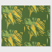 Verse Wortel Kleurrijke Plantaardige Kunst Cadeaupapier (Vlak)