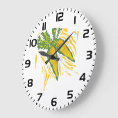 Verse Wortel Kleurrijke Plantaardige Kunst Grote Klok (Hoek)