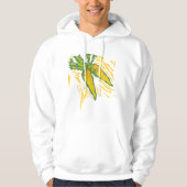 Verse Wortel Kleurrijke Plantaardige Kunst Hoodie (Voorkant)