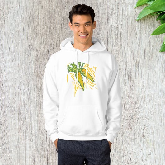 Verse Wortel Kleurrijke Plantaardige Kunst Hoodie