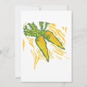 Verse Wortel Kleurrijke Plantaardige Kunst Kaart (Voorkant)