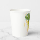 Verse Wortel Kleurrijke Plantaardige Kunst Papieren Bekers (Rechts)