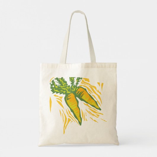 Verse Wortel Kleurrijke Plantaardige Kunst Tote Bag (Achterkant)