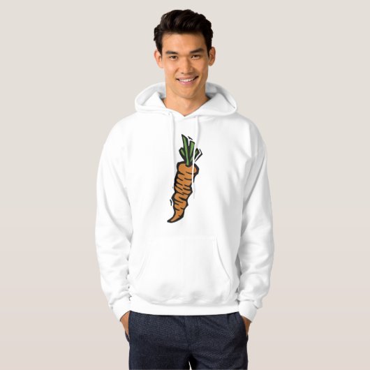 Verse Wortel Mannen Hoodie (Voorkant volledig)