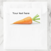 Verse wortel rechthoekige sticker (Tas)