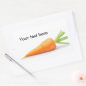 Verse wortel rechthoekige sticker (Envelop)