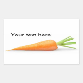 Verse wortel rechthoekige sticker