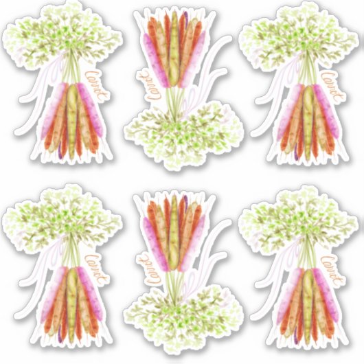 Verse wortelen sticker (Voorkant)